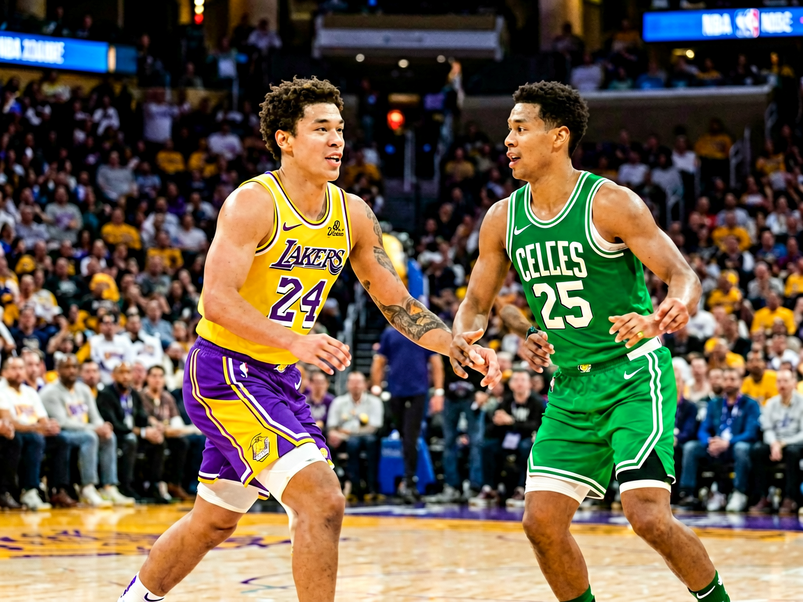 NBA常规赛精彩瞬间，湖人凯尔特人对抗回顾